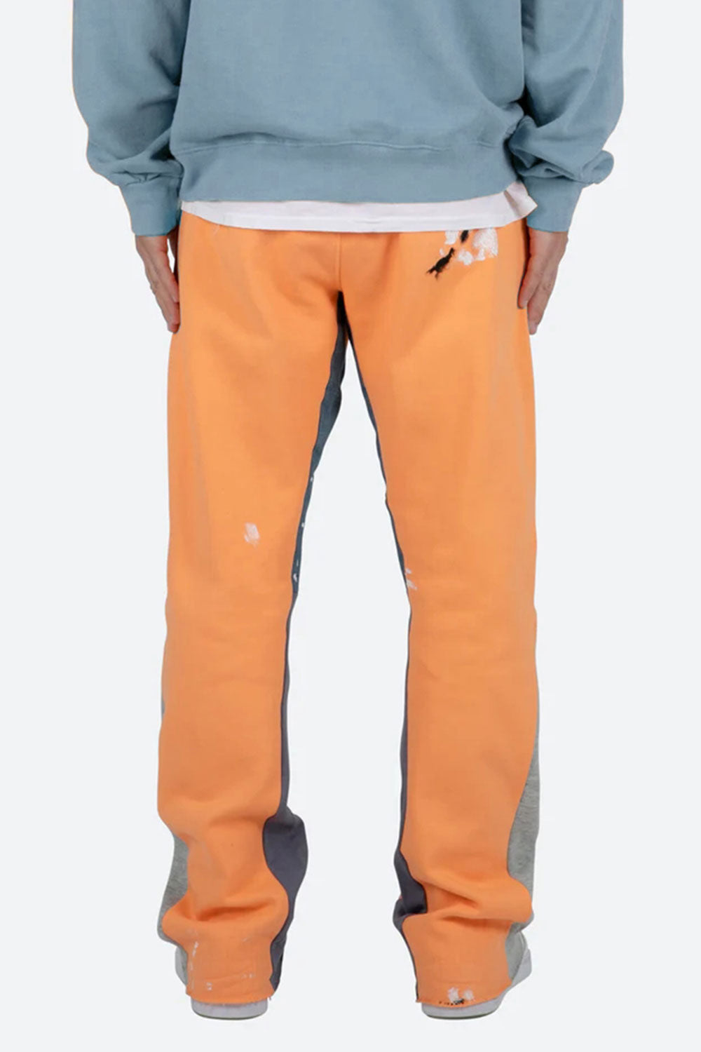 orange flare pants
