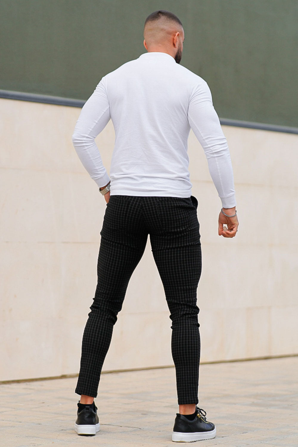 Men's Black Skinny Trouser