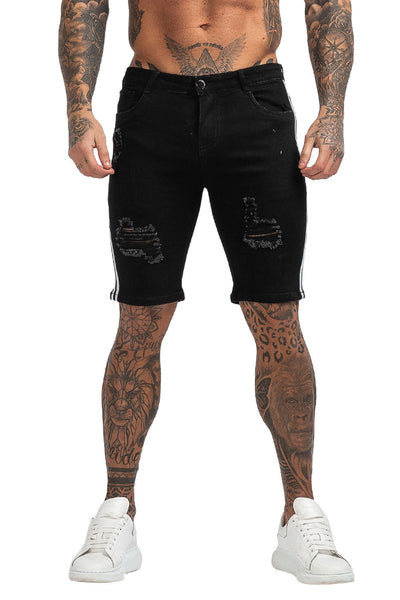 GINGTTO Men's Fashion Ripped Short Jeans