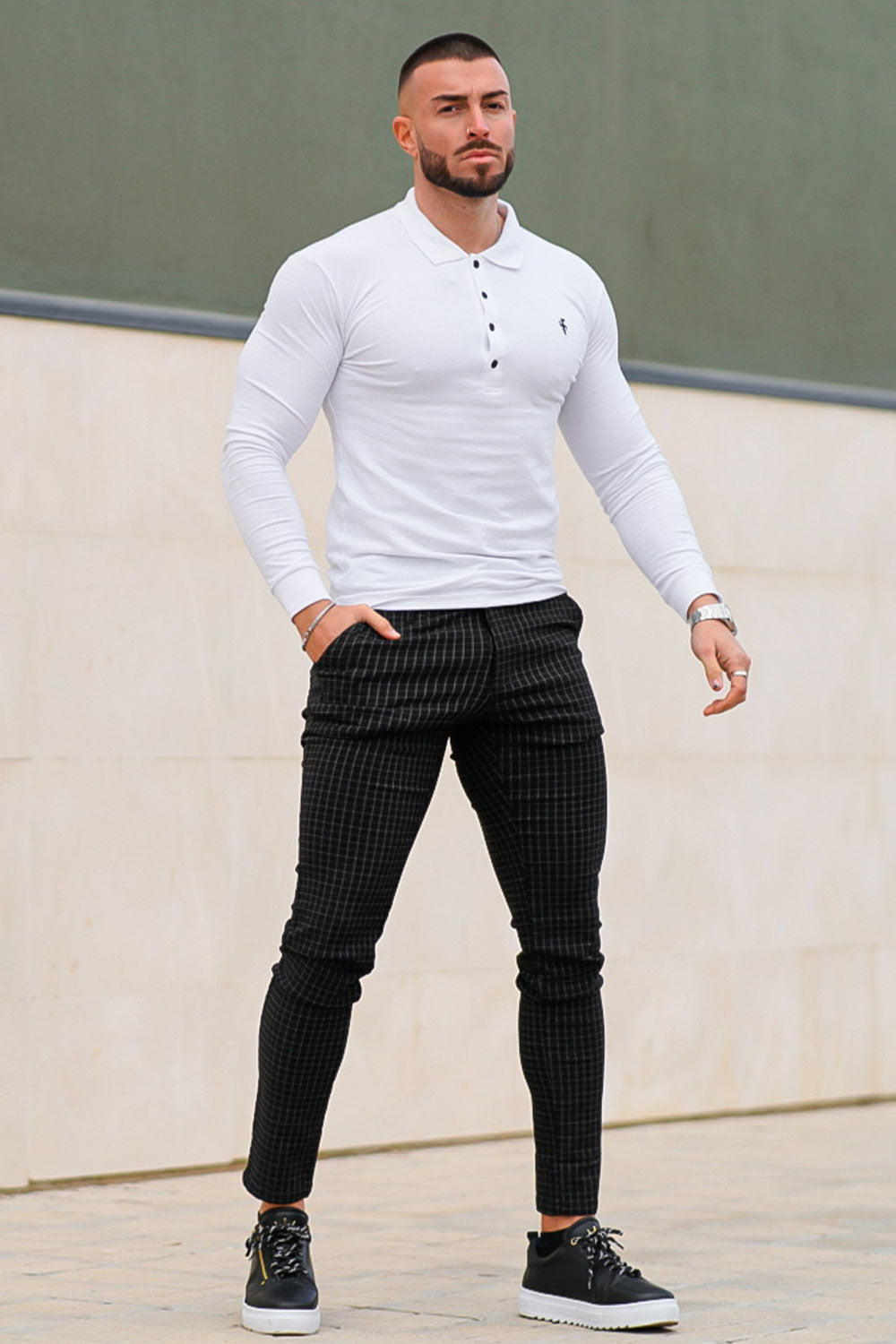 Men's Black Skinny Trouser