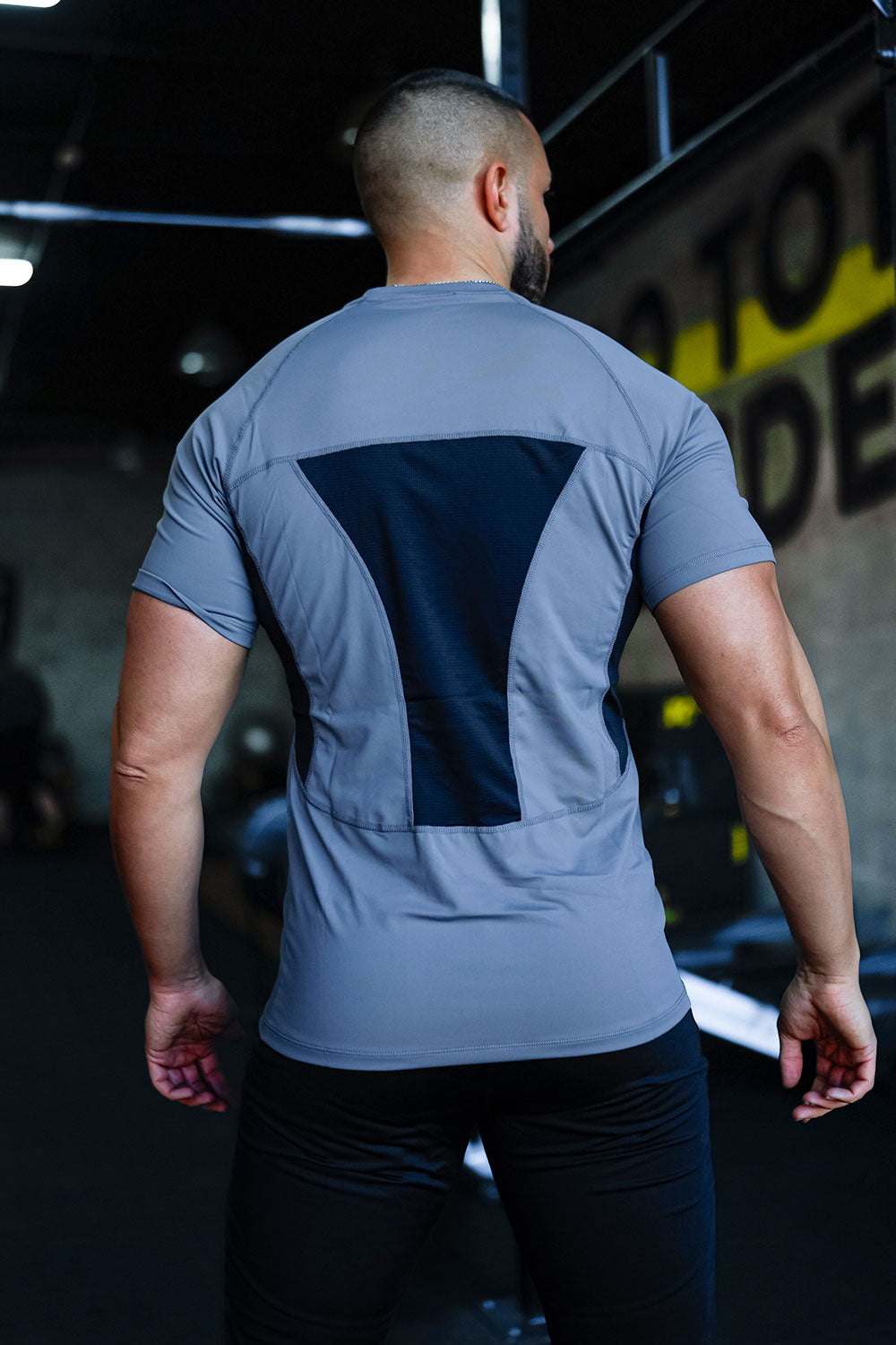 JARKADA Mens Athletic Shirts Short Sleeve Compression T Shirts for Men-BLUE