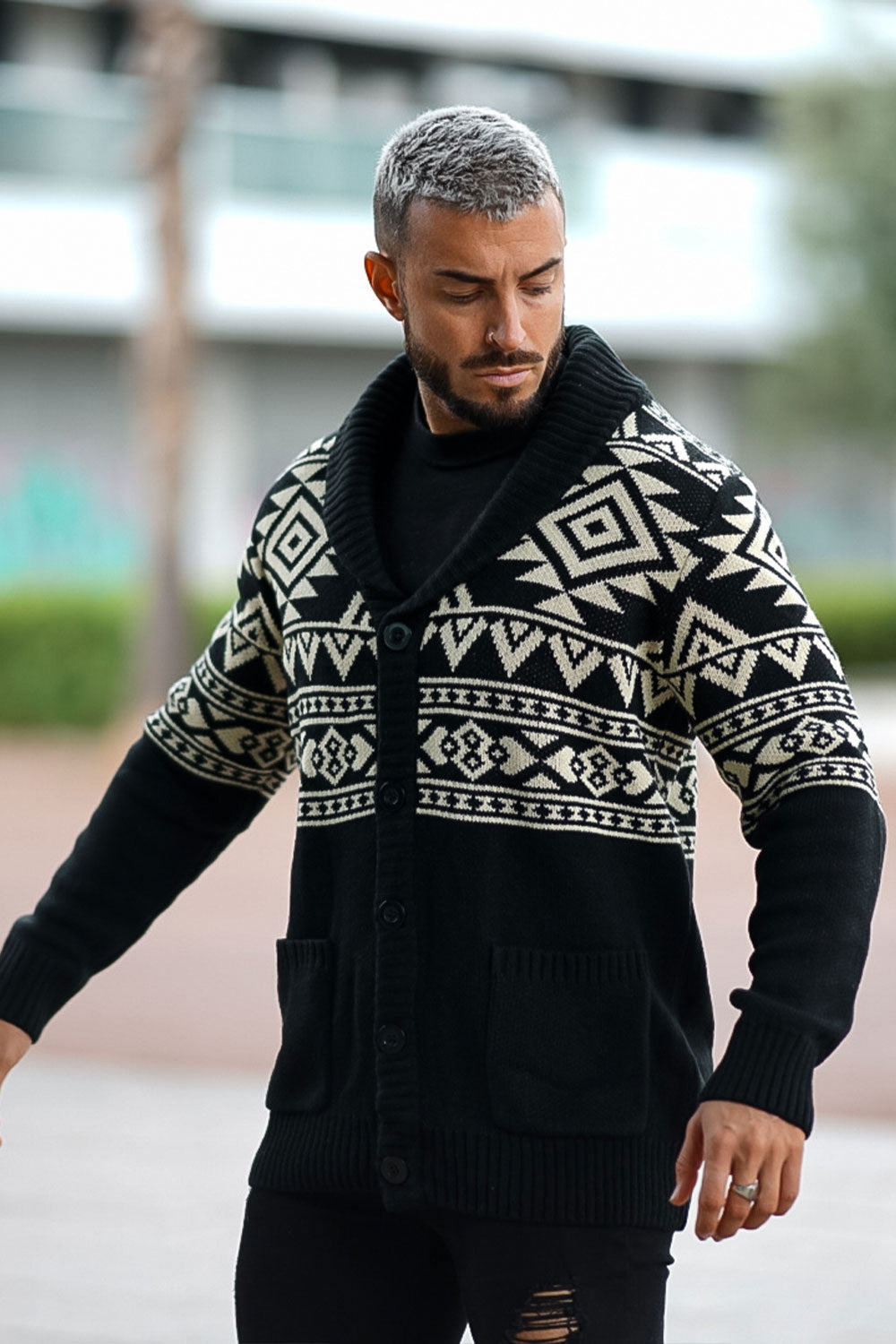 Mens Hoodie Shawl Cardigan Men's Shawl Collar Mens Shawl Cardigan