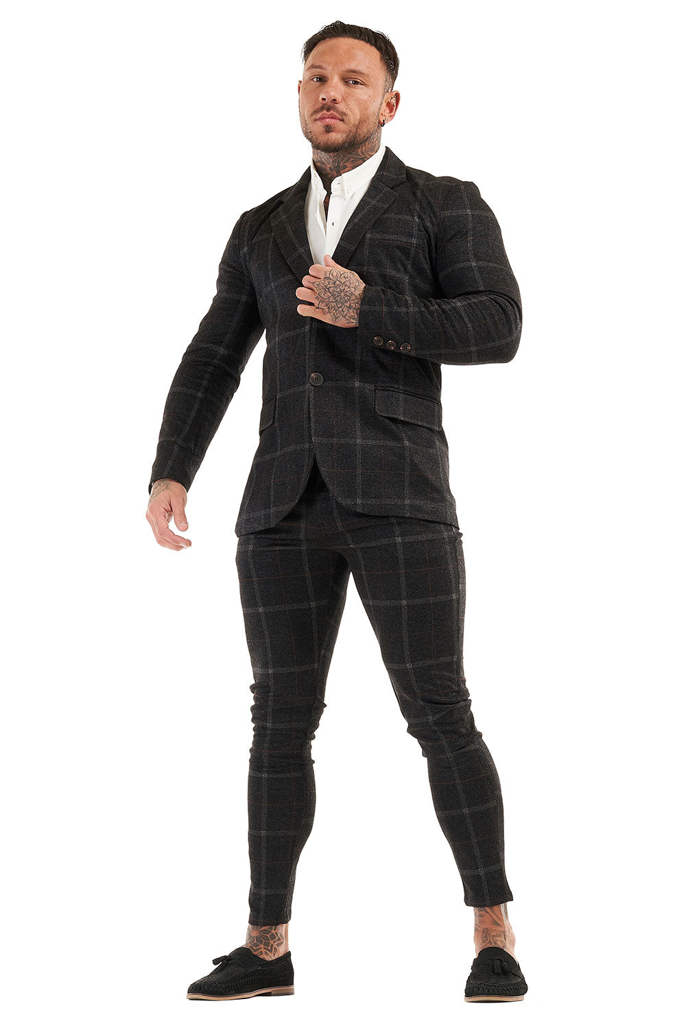 Gingtto Men's Classic Black Stylish Fashion Suit Jackets For Men