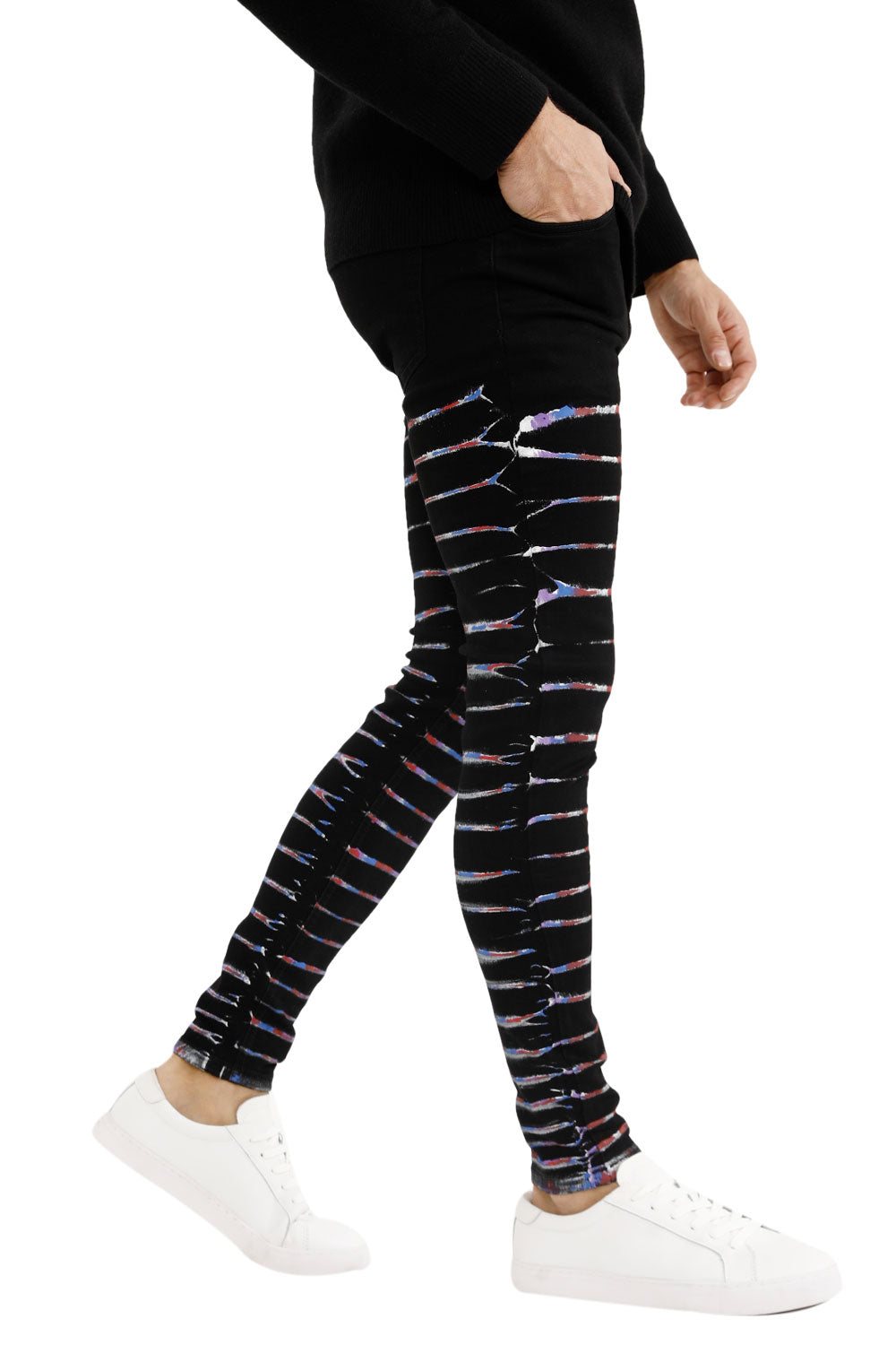 Heren Stijlvolle Hiphop Skinny Jeans Stretch Jeans