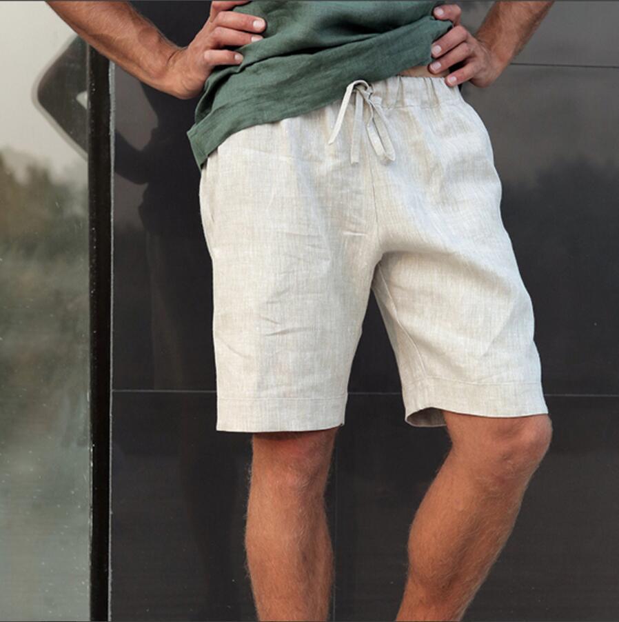 Essentials Men's Linen Casual Classic Fit Short