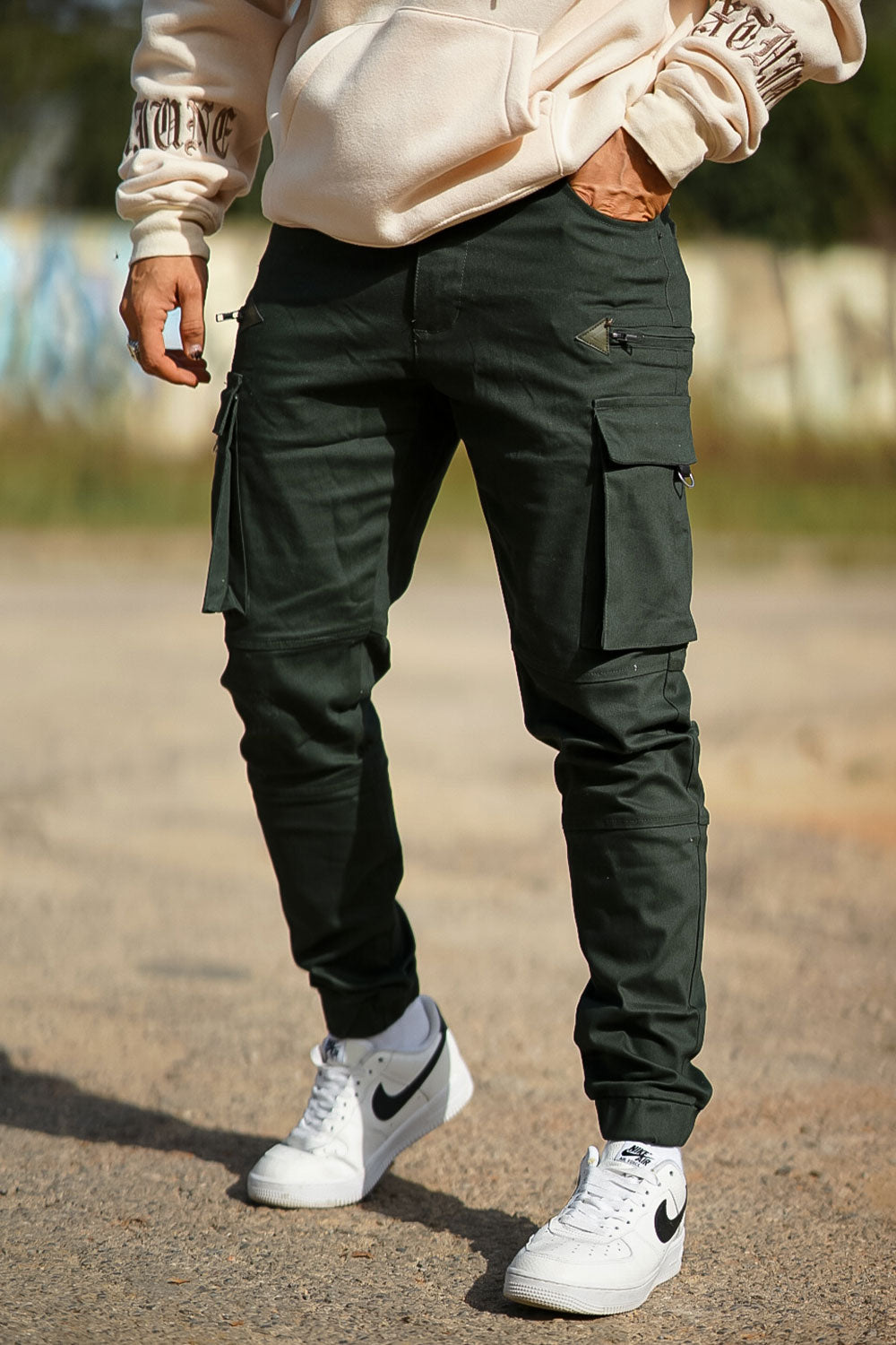Calça masculina Wild Cargo Match - Verde claro