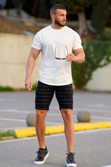 Buy $80 Free Shipping Men's Casual Black Chino Short From the Office to the Beach