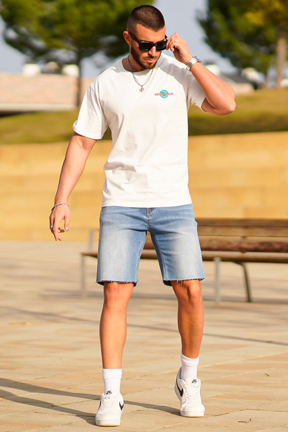 You Need To Cut It | Mens shorts outfits, Mens denim shorts, Blue shorts men