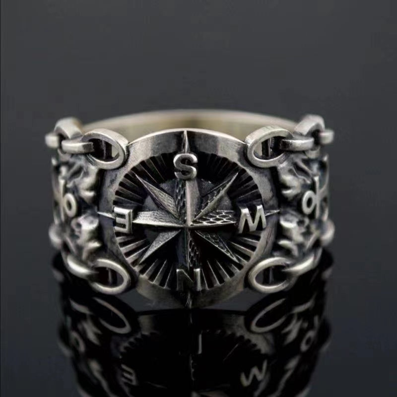 Gingtto Men's vintage Style Rings.